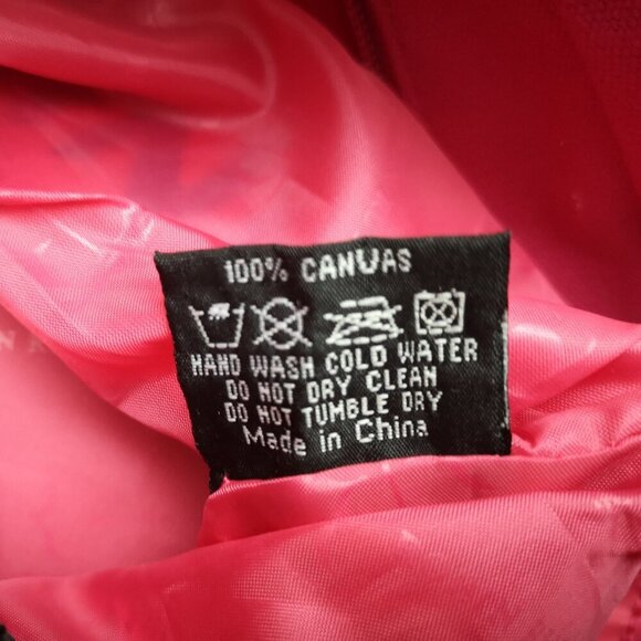 2 / $30.00 - NWT Robin Ruth Authentic Punta Cana Canvas Hot Pink Bag - Picture 5 of 11